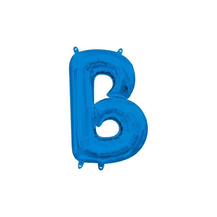 13in Air-Filled Blue Letter Balloon (B)